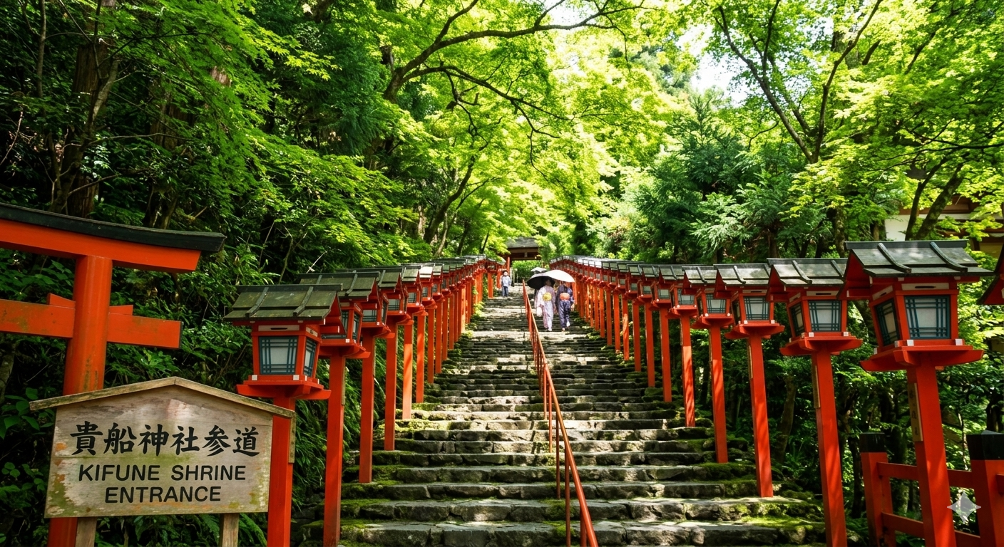 逃離夏日酷暑！貴船川床流水麵與水占卜的療癒一日遊